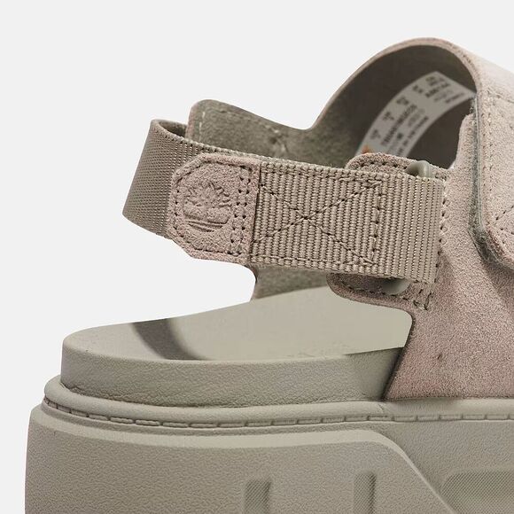 Timberland Greyfield TB0A61MGEO3 Womens Taupe Leather 2-Strap Silde Sandals TF87 - Picture 7 of 15